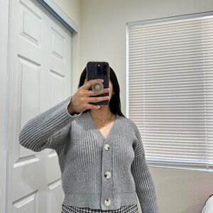 KENDALL & KYLIE RIBBED CARDIGAN